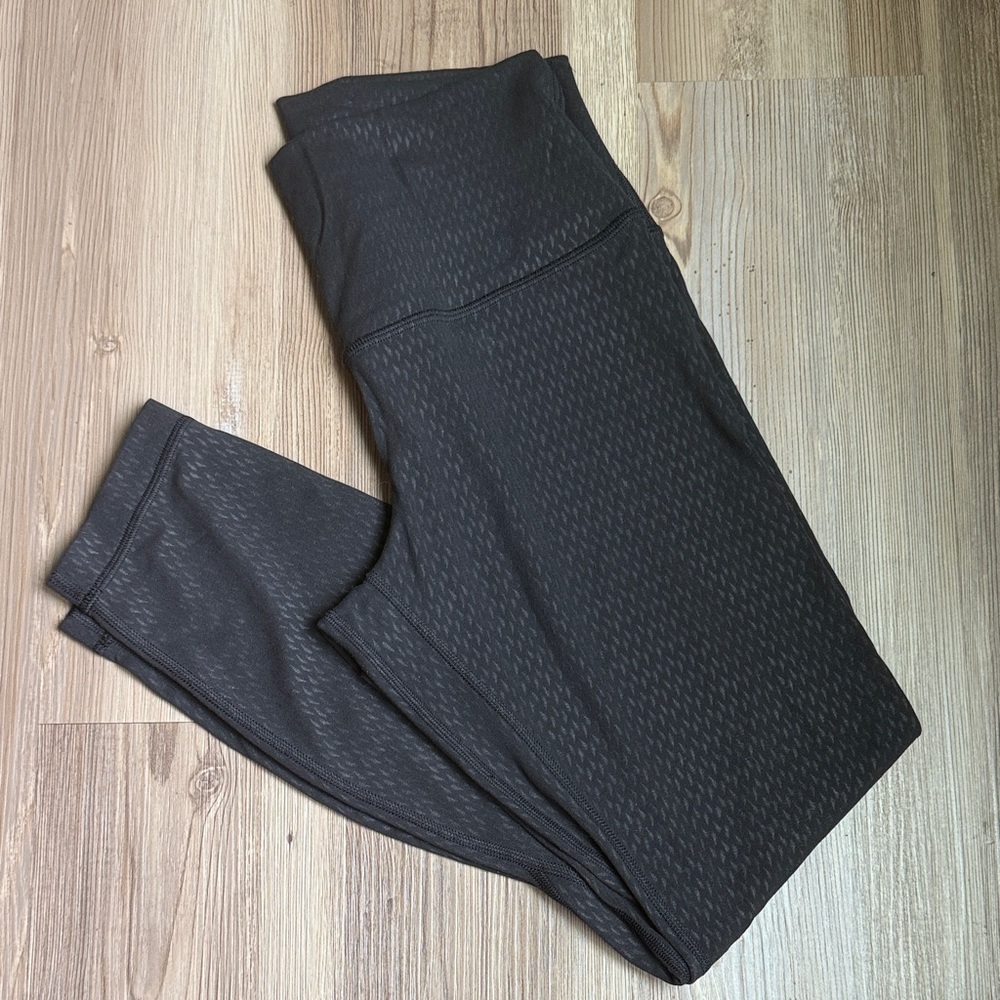Lululemon Align Black Textured High-Waist Leggings